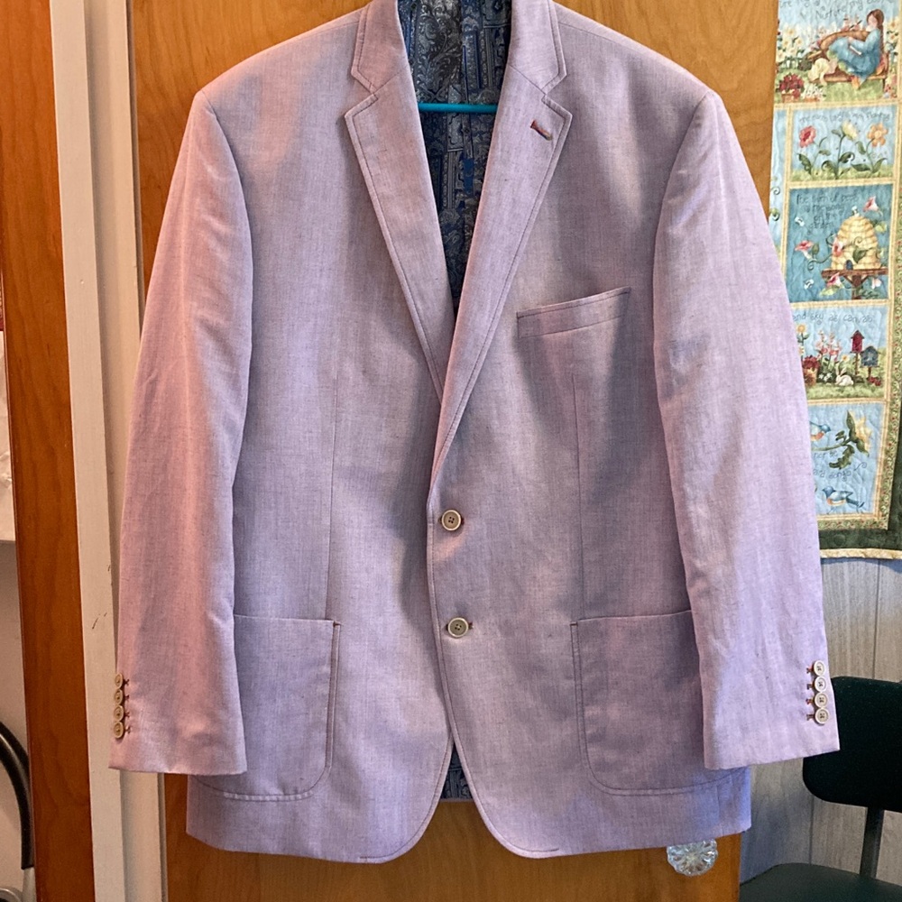 Men's Light Lavender Blazer - Classic Two-Button Sport Coat